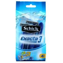 Schick Exacta trigalio ašmenų skustuvas (4 vnt)