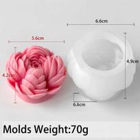 3D Bijūno Žvakės Silikoninė Forma PASIDARYK pats Gėlės Formos Aromatinio Muilo Molio Formelės Gipso Dervos Amatai Dovanų Gamyba Namų Vestuvių Dekoro Reikmenys