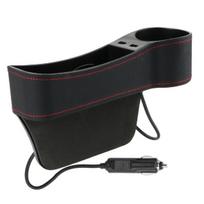 Automobilio sėdynės tarpo daiktadėžė su dvigubu USB krovikliu. , Liko 01