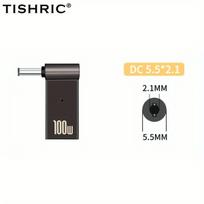 TISHRIC 100W PD Greitas Įkrovimas USB-C į DC Adapteris , DC 5,5 x 2,1