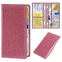 Automobilio dokumentų dėklas iš PU odos , Flash Rose Red