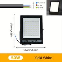 50W LED prožektorius, šiltai/šaltai balta, atsparus vandeniui IP67. ,  Šalta balta 6000K
