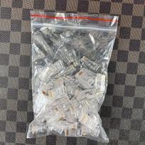 50/100 vnt. RJ45 Ethernet kabelio jungtys kištukai , 50vnt/maišelis