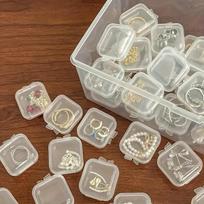 30/10 vnt. Mini Aiškūs Plastikiniai Laikymo Indeliai su Dangčiais
