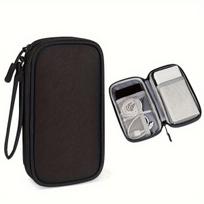 Power Bank ir Įkrovimo Kabelio Laikymo Dėklas ,  Paslaptinga juoda