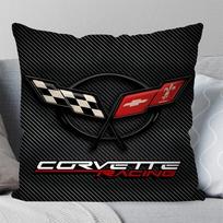 Šaunus automobilis C-Corvette Pagalvės užvalkalas Kvadratinė pagalvė Miegamojo Sofa Laisvalaikio Komforto pagalvėlė Automobilio Svetainė Namų dekoracija 40X40 12x12Inch