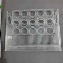 Didelės Talpos Plastikinis Šaldytuvo Kiaušinių Laikiklis ,  Skaidrus