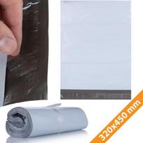 Kurjerinis vokas Rosfix 320x450 mm – Atsparus vandeniui, Tvirta LDPE plėvelė, 100 vnt. komplektas