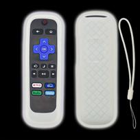 Išmaniojo (Smart TV) ir televizoriaus priedas 1 vnt. silikoninis nuotolinio valdymo pultelio dėklas. , Baltas