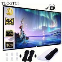 TUOGTCI 84 colių 4K projektoriaus ekranas - sulankstomas ir plaunamas.