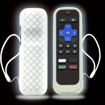 Išmaniojo (Smart TV) ir televizoriaus priedas Šviečiantis nuotolinio valdymo pultelio silikoninis dėklas. , Baltas