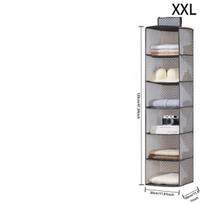 3/4/6 vnt. Kompaktiškas Batų Kelioninis Maišelis Su Daug Skyrių , 6 tinklelio tarpai-XXL