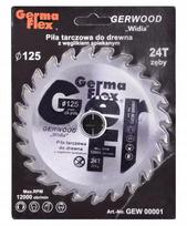 Medienos pjovimo diskas 125x22,2 mm 24z karbido, 125x22.2mm