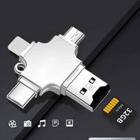 Suderinamas adapteris, Android Huawei Type-C keturi viename kortelių skaitytuvas.