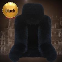 One-Piece Wool Car Seat Cushion - Plush Fur Winter Pad