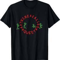 A Tribe Called Quest Official Circle Logo Black T-Shirt S juoda