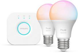 Elektros lemputės su valdikliu Philips E27, 806 lm, 2200–6500K, 2 vnt.