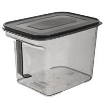 Sauso produkto indas - ORION - 2,75L - Pilkas - Plastikas - 19x13x15,5 cm - Hermetiškas dangtis - Galima sudėti vieną ant kito