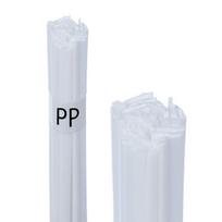 Plastiko suvirinimo viela Rosfix PP – Balta, Mišri forma 8 mm/3,5 mm, Svoris 50 g