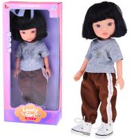 Lovely Girl lėlė su trumpais juodais plaukais sportinėje aprangoje 33cm ZA5849