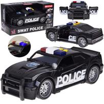 Policijos automobilis su šviesos ir garso efektais