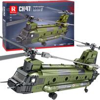 Reobrix Licencijuoti Statybiniai Blokeliai Sraigtasparnis CH-47 Chinook 1458 vnt.