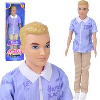 Anlily Lėlė Berniukas Blondinas Paulo su Marškiniu ir Šviesiomis Kelnėmis ZA6006 A