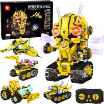 Techniniai Blokai Robots Pro 5in1 Rinkinys Pultas + LED Šviesa 673 el.