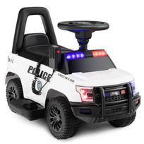 Vaikiškas Policijos elektromobilis Costway, baltas
