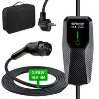 Laidai elektromobilių krovimo stotelėms JUNSUN 3.5 kW Type 2 6-16A 230V-380V IP65 EV EU CEE 1 Vienfazis Wallbox