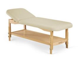Medinis masažo stalas Nova Light Wood K033, smėlinės spalvos