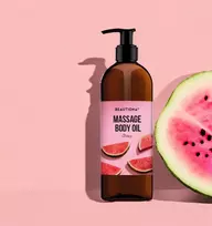 Beautiona Watermelon, arbūzų kvapo masažo aliejus, 500 ml