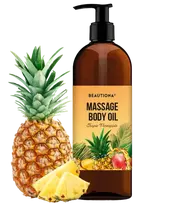 Beautiona Tropic Pineapple, tropinių ananasų kvapo masažo aliejus, 500 ml
