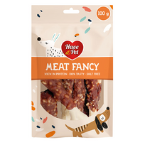 HAP Meat Fancy triušių kojos su ryžiais skanėstai šunims, 100 g
