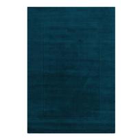 Rankų darbo tamsiai mėlynos spalvos iš vilnos kilimas 200x290 cm Textured Wool Border – Flair Rugs