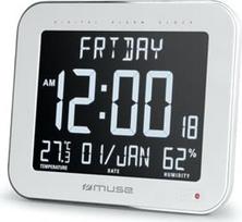 Muse M-090 WMC wall/table clock Digital clock Rectangle White