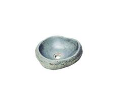 Bathco 00393 - Praustuvas ant stalviršio RIO 52x47 cm akmuo/pilka