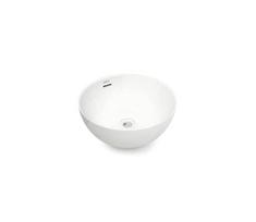 Bathco 4131 - Ant stalviršio pastatomas praustuvas BARI, Ø 37 cm, porcelianas/balta