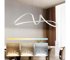 Brilagi-LED Dimeriuojama liustra ant troselio TWISTER LED/60W/230V 3000-6000K balta+su nuotolinio valdymo pulteliu