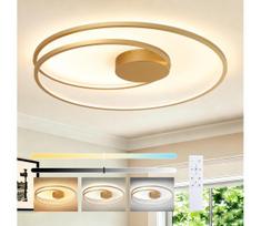 Brilagi-LED dimeriuojamas lubinis šviestuvas TWISTER LED/105W/230V, skersmuo 100 cm, aukso spalvos + nuotolinis pultas