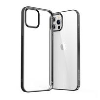 Nbs Itin Plonas Permatomas Dėklas Su Metaliniu Rėmeliu, Skirtas "iphone Pro Max 12", Juodas