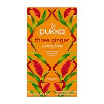 PUKKA THREE GINGER arbata, 20 vnt.