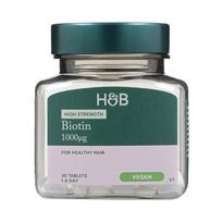 H&B biotinas 1000 µg, 30 tablečių