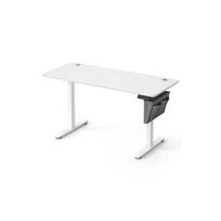 Elektrinis reguliuojamo aukščio rašomasis stalas 60x140x120cm., baltos/pilkos spalvos