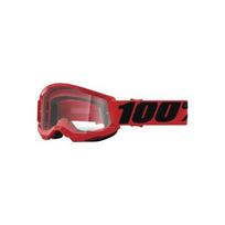 Vaikiški motokroso akiniai 100% Strata 2, raudoni