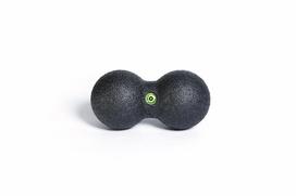 Dvigubas masažinis kamuoliukas Blackroll Duoball 8cm, juodas 