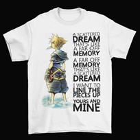 A Scattered Dream Kingdom Hearts marškinėliai Unisex Juokingi Suaugusiems Sora Raktadardis Naujas 2XL