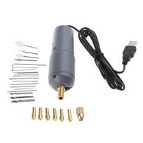 Mini elektrinis grąžtas rankinis grąžtas rotacinis rinkinys graviravimo rašiklis gręžimo juvelyriniai įrankiai epoksidinės dervos gamybai DIY medžio amatai 1
