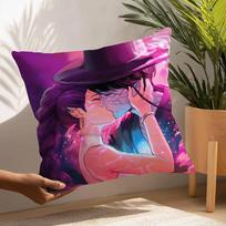 K-kpop D-Demon H-Hunters Pillow Case Plush Fabric Soft  Pillowcase Double Sided Print Cushion Cover Household Gifts 12x12Inch