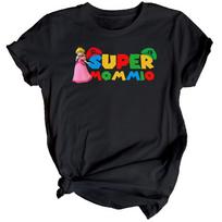 Super Mama Mommio Motinos dienos moteriškas marškinėliai Viršus Juokinga Mama Mama Mielas dovanų idėja #MD S